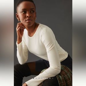 Anthropologie Jersey Baby Tee